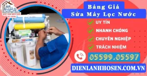 bảng giá sửa máy lọc nước