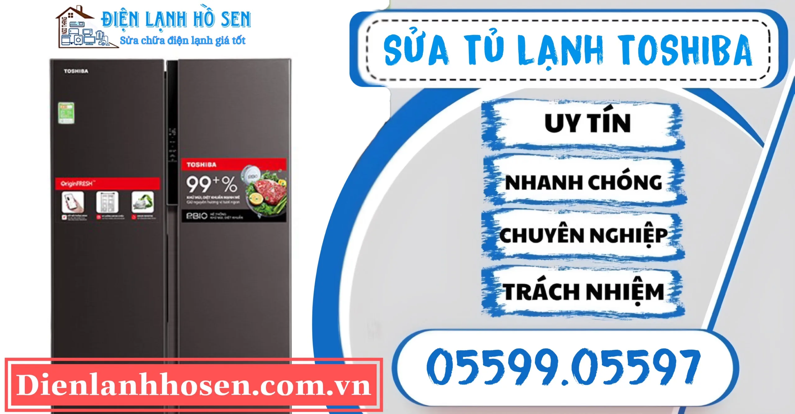 sửa tủ lạnh toshiba